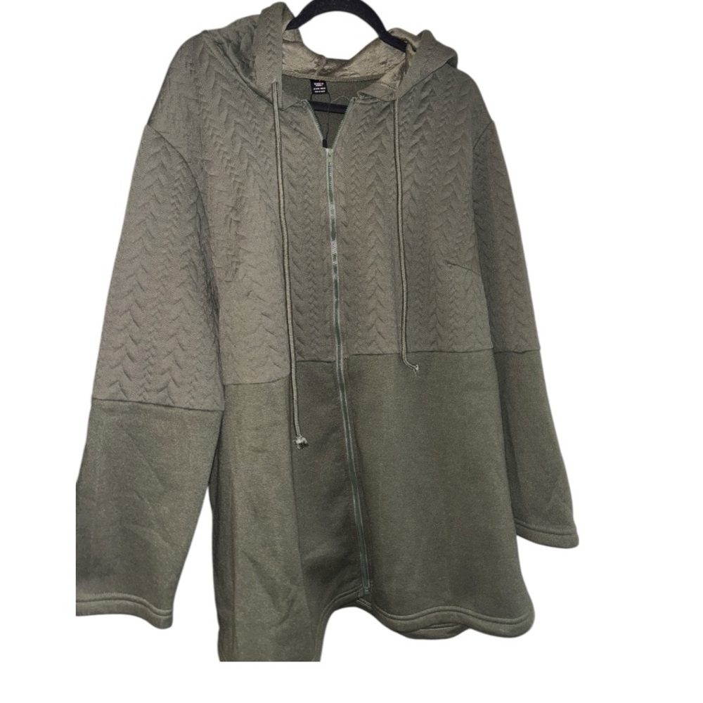 SHEIN Curve Textured Utility Jacket, PTP:29.5”, L:32”, Sz 24/26 or 6X